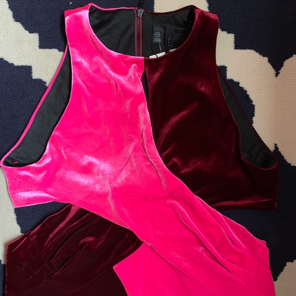 Topshop x Halpern Velvet Twist Dress US12 - Picture 4 of 11